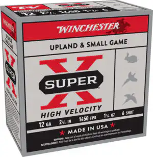 WINCHESTER SUPER-X 12GA 2.75" - 1-1/4OZ #6 1450FPS 25RD 10BX/C