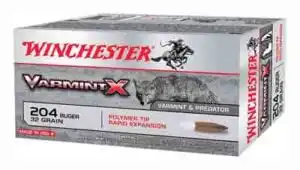 WINCHESTER VARMINT-X 204 RUGER - 32GR POLYMER TIP 20RD 10BX/CS