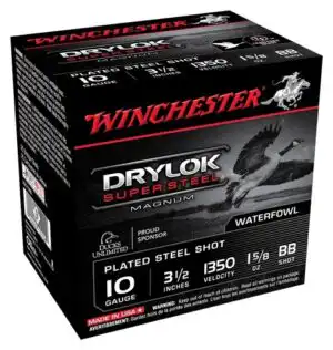 WINCHESTER DRYLOK 10GA 3.5" - 1-5/8OZ BB 1350FPS 25RD 10BX/C