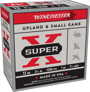 WINCHESTER SUPER-X 12GA 2.75" - 1OZ #7.5 1290FPS 250RD CASE