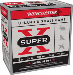 WINCHESTER SUPER-X 12GA 2.75" - 1-1/8OZ #7.5 1255FPS 250R CASE
