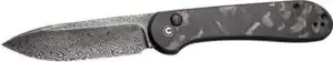 CIVIVI KNIFE ELEMENTUM 3.47" - MARBLE CARBON FIBER/BLK STNWS