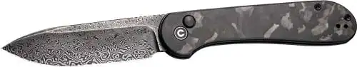 CIVIVI KNIFE ELEMENTUM 3.47" - MARBLE CARBON FIBER/BLK STNWS