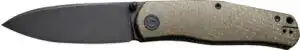 CIVIVI KNIFE SOKOKE 3.35" - GREEN BURLAP MICARTA/BLACK