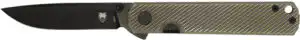 COBRATEC BLACKJACK FOLDER 3" - G-10 BLACK TITANIUM BRZ SCALE