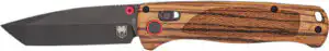 COBRATEC LEGACY BAR LOCK 3" - ZEBRAWOOD/BLACK TANTO D2 BLADE
