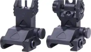 GUNTEC AR-15 EZ SIGHTS POLY - BACK UP THIN IRON SIGHT SET