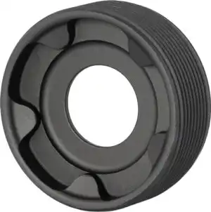 RUGGED SUPPRESSORS FRONT CAP - 45ACP OBSIDIAN 45