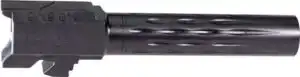 FAXON FITS GLOCK 19 BARREL 9MM - FLAME FLUTED NON THREADED BLK