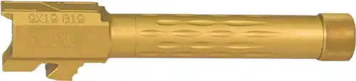 FAXON FITS GLOCK 19 BARREL 9MM - FLAME FLUTED THREADED TIN