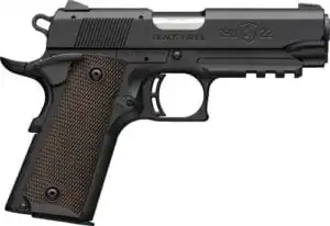 BROWNING 1911-22 22LR COMPACT - 3.58" MATTE BLACK/BROWN GRIPS