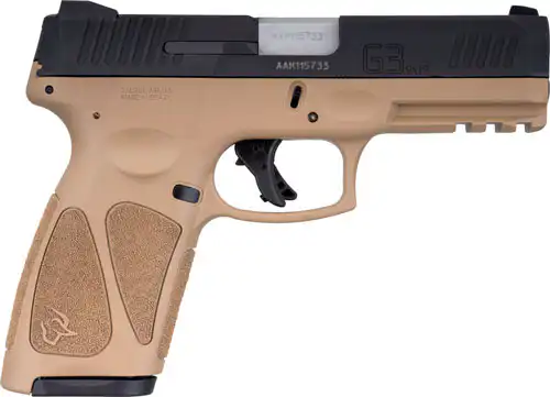 TAURUS G3 9MM 15-SHOT 3-DOT - ADJ. TAN/BLACK POLYMER