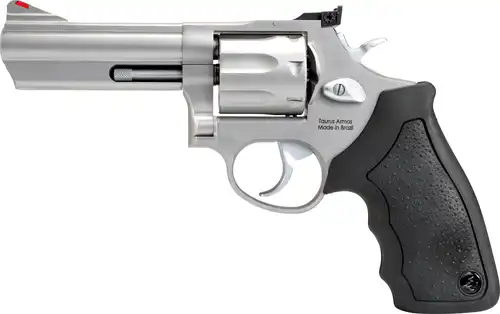 TAURUS 66 357MAG 4" AS 7-SHOT - MATTE STAINLESS STEEL RUBBER - Image 2