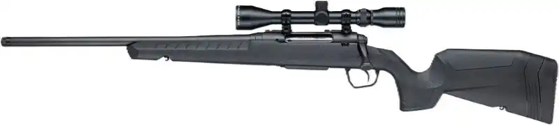 SAVAGE AXIS XP 243 20" LH - THREADED W/3-9X40 BLACK/BLACK