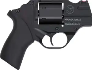 CHIAPPA RHINO 200D DAO 357MAG - 2" FS BLACK/RUBBER W/HOLSTER.