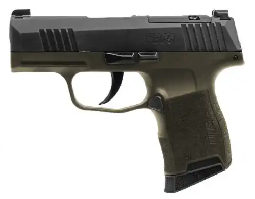 SIG P365 FORTUNATE SON 9MM - 3.1" XRAY3 (2)10RD GREEN/BLACK