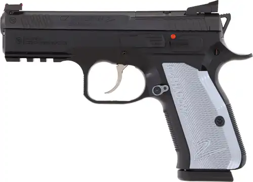 CZ SHADOW 2 COMPACT OR 9MM FS - 15RD BLK NITRIDE GREY GRIP - Image 2