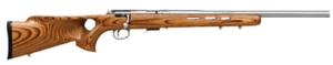 SAVAGE 93R17-BTVS 17HMR 21"HB - ACCU TRIGGER SS/BRN LAM T-HOLE