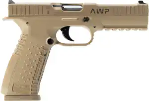 APF STRIKE ONE 9MM 5" BBL - 3-DOT SIGHT 2 17RD MAGS TAN