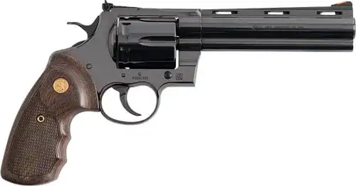COLT ANACONDA 44MAG 6" 6RD - BLUED MEDALLION WOOD GRIPS