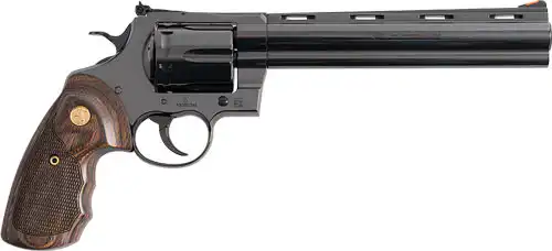 COLT ANACONDA 44MAG 8" 6RD - BLUED MEDALLION WOOD GRIPS