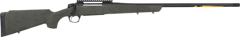 CVA CASCADE 7MM PRC 24" #3 - W/RAIL BLACK/OD GREEN