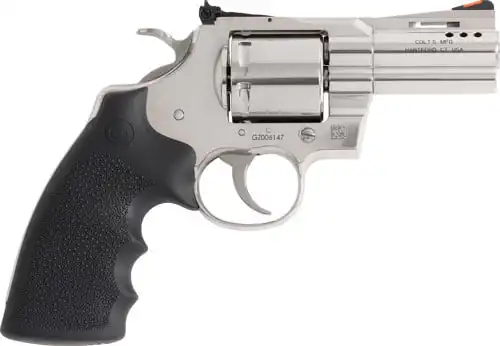 COLT GRIZZLY 357MAG 3" 6RD - POLISHED STAINLESS HOGUE GRIPS
