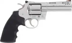 COLT GRIZZLY 357MAG 4.25" 6RD - POLISHED STAINLESS HOGUE GRIPS