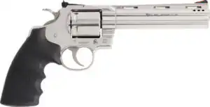 COLT GRIZZLY 357MAG 6" 6RD - POLISHED STAINLESS HOGUE GRIPS