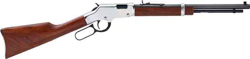 HENRY H4 GOLDENBOY SILVER - YOUTH 22S/L/LR 17" OCT. WALNUT