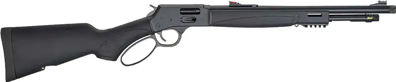 HENRY H12 X MODEL LEVER 357/38 - 17.4" TB BLUED BLACK SYN.