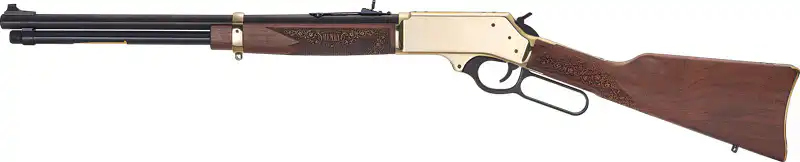 HENRY H24 SIGNATURE RIFLE - 360BH 20" BRASS WALNUT - Image 2