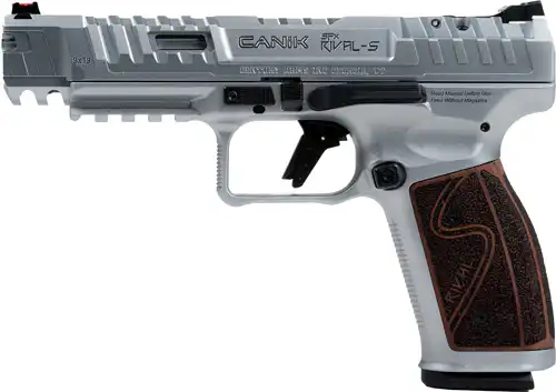 CANIK SFx RIVAL-S 9MM 5" OR - AS CHROME ROSEWOOD 18RD MAGS - Image 2