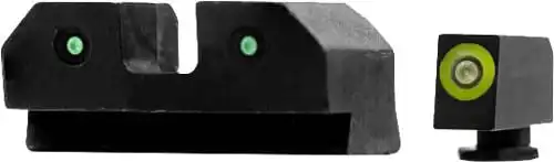 XS R3D FOR GLOCK 42/43/43X/48 - 3-DOT GREEN TRITIUM SET