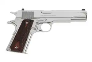 COLT GOVERNMENT 1911 38 SUPER - 5" 9RD BRIGHT STAINLESS ROSEWD