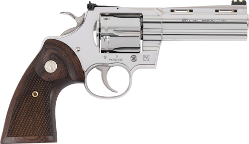 COLT PYTHON 357MAG 6" SS - ADJ SIGHT WALNUT GREEN FO
