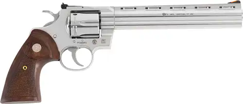 COLT PYTHON 357MAG 8" 6RD - STAINLESS WALNUT GRIPS - Image 2