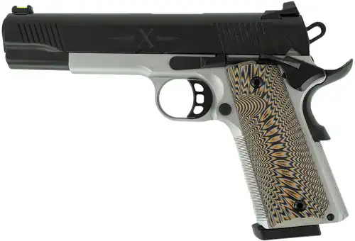 TISAS 1911 D10 FO 10MM - 5" BBL SS/BLACK 2-8RD MAGS - Image 2