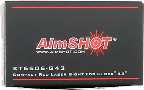 AIMSHOT ULTRALIGHT LASER SIGHT - RED FITS GLOCK 43 - Image 2