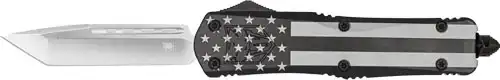 COBRATEC LARGE FS3 OTF BLACK - OUT FLAG 3.5" D2 TANTO NS