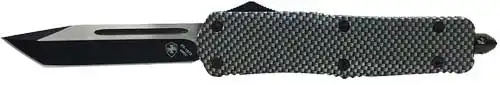 TEMPLAR KNIFE LARGE OTF CARBON - FIBER 3.5" BLACK TANTO