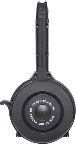 IVER JOHNSON MAGAZINE POLYMER - FITS GLOCK 9MM 50RD DRUM BLK