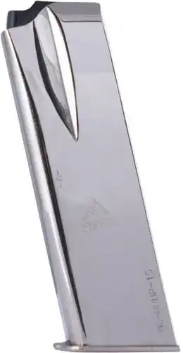 MEC-GAR MAGAZINE BROWNING HP - 9MM LUGER 15RD FLUSH NICKEL