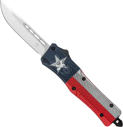 COBRATEC MEDIUM CTK1 OTF TEXAS - STATE FLAG CRKTE 3" DROP PNT
