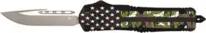 COBRATEC MEDIUM FS3 OTF CAMO - AMERICAN FLAG 3" DROP POINT