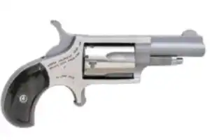 NORTH AMERICAN ARMS MINI 22LR REV 1-5/8 SS BLK PRL