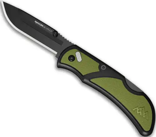 OUTDOOR EDGE RAZOR EDC LITE - 2.5" OD GREEN PMS 2 BLK BLADES