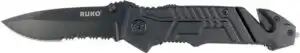 RUKO FOLDER SPRING ASSIST - 3.25" RUBBER BLACK HANDLE