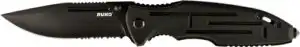 RUKO FOLDER SPRING ASSIST - 3.25" ALUMINUM BLACK HANDLE