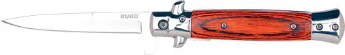 RUKO FOLDER SPRING ASSISTS 4" - PAKKAWOOD HANDLE CLAMSHELL